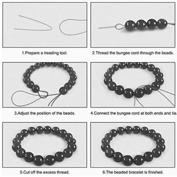 1mm Thick Heavy-Duty Elastic String for Jewelry Making - 1968.5"=164' - Picture 3 of 3